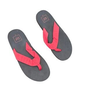GAP Men’s Flip Flop Sandals Size 10 Black Red